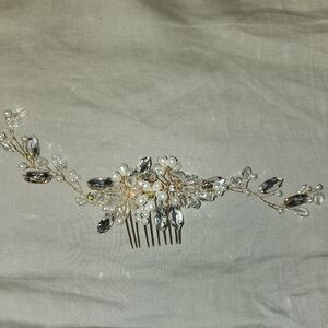 👰🏻‍♀️✨Elegant Gold and Silver Bridal Hair Assessory✨👰🏻‍♀️ - FREE w Purchase!